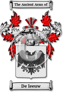 De leeuw Family Crest Download (jpg) Legacy Series - 150 DPI